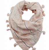 viscose/cotton/metallic scarf